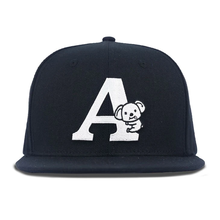 Koala Embroidery Pattern Snapback Cap