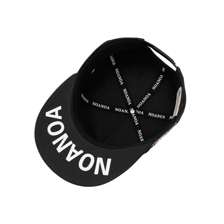 TCAP Custom Underbrim Cap Snapback Leather And Cotton Fabric 5panel Cap